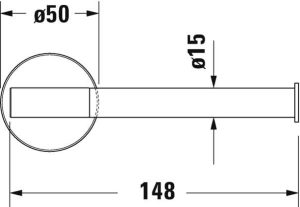 DURAVIT STARCK T 099374600 UCHWYT NA PAPIER, CZARNY MAT