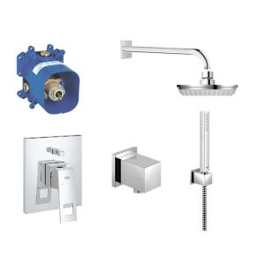 GROHE EUROCUBE 23409000 ZESTAW NATRYSKOWY PODTYNKOWY Z DESZCZOWNICĄ, CHROM