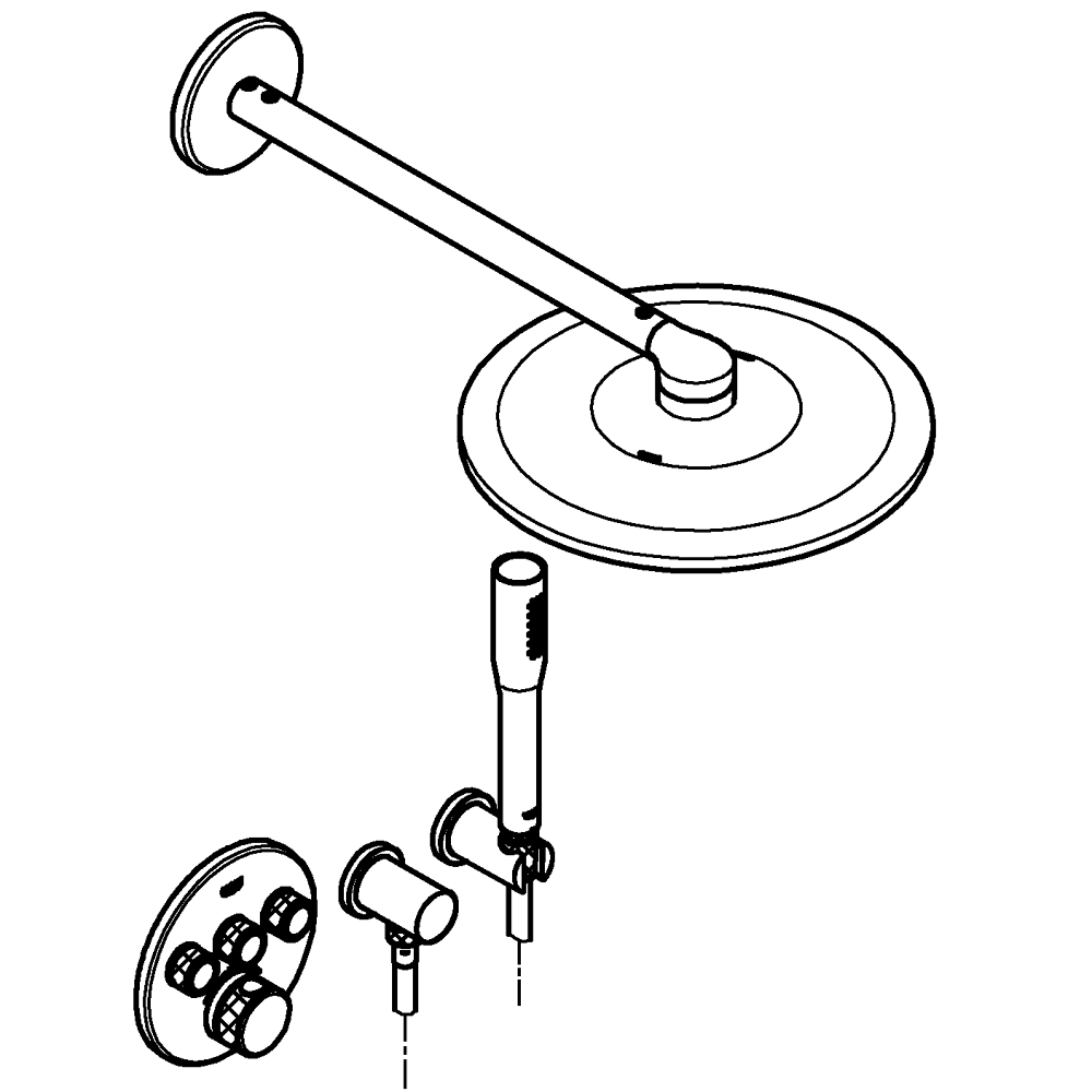 GROHE GROHTHERM 34705000 SMARTCONTROL – PODTYNKOWY ZESTAW PRYSZNICOWY RAINSHOWER 310 SMARTACTIVE, 3SC, CHROM