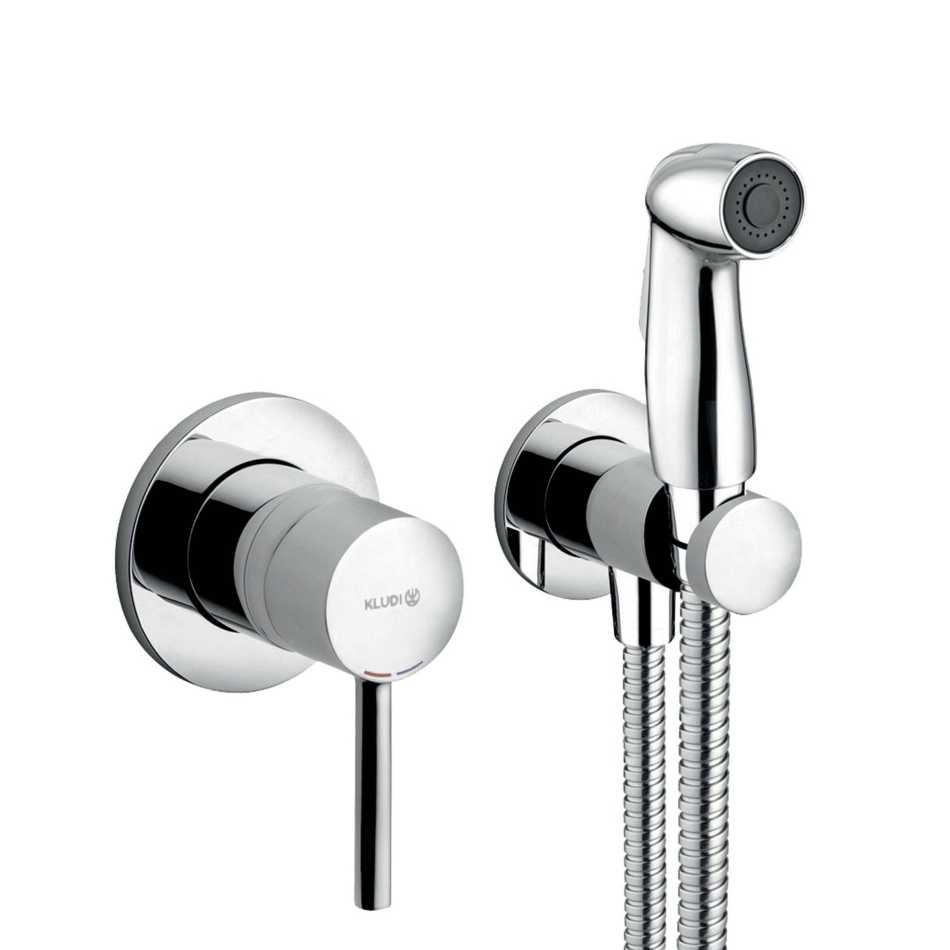 OUTLET: KLUDI BOZZ 389990576 ZESTAW HIGIENICZNY KOMPLET , CHROM