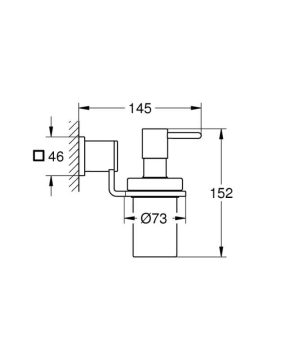 GROHE ALLURE 40363000 DOZOWNIK MYDŁA W PŁYNIE , CHROM