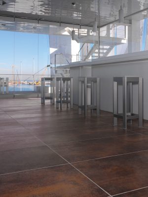 TAU CORTEN A PŁYTKA GRESOWA 60X120