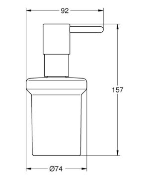 GROHE ESSENTIALS 40394001 DOZOWNIK NA MYDŁO