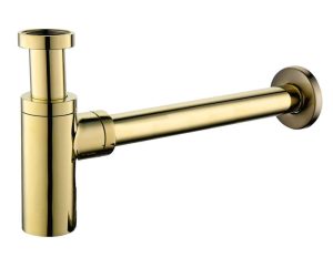 EMPORIA HF6009-G SYFON UMYWALKOWY OKRĄGŁY, ZŁOTY