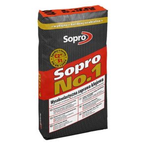 SOPRO NO.1 400 EXTRA MULTIFUNKCYJNA ODKSZTAŁCALNA ZAPRAWA KLEJOWA S1