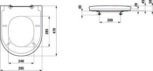 LAUFEN NEW CLASSIC H8918510000001 DESKA WC WOLNOOPADAJĄCA 47X39,3