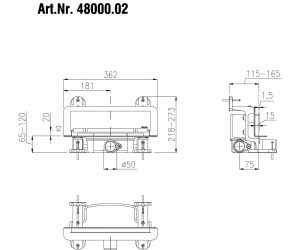 KESSEL SCADA 48000.02 ODPŁYW ŚCIENNY Z POKRYWĄ CHROM