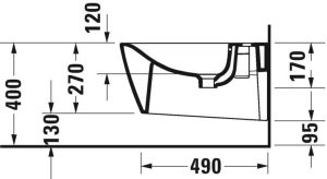 DURAVIT VIU 2292150000 BIDET WISZĄCY 57X37