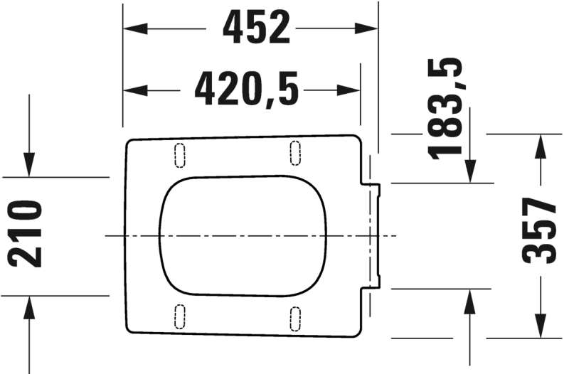 DURAVIT VIU 0021190000 DESKA WOLNOOPADAJĄCA 46X37