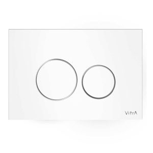 VITRA ORIGIN 740-1600 PRZYCISK SPŁUKUJĄCY SZKLANY , BIAŁY