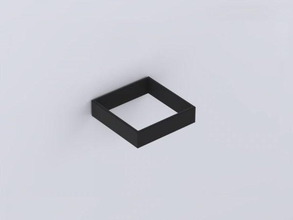 CIELO ACB12NM UCHWYT/ RAMKA NA&nbsp;AKCESORIA ŁAZIENKOWE 12X12XH3, CZARNY MAT