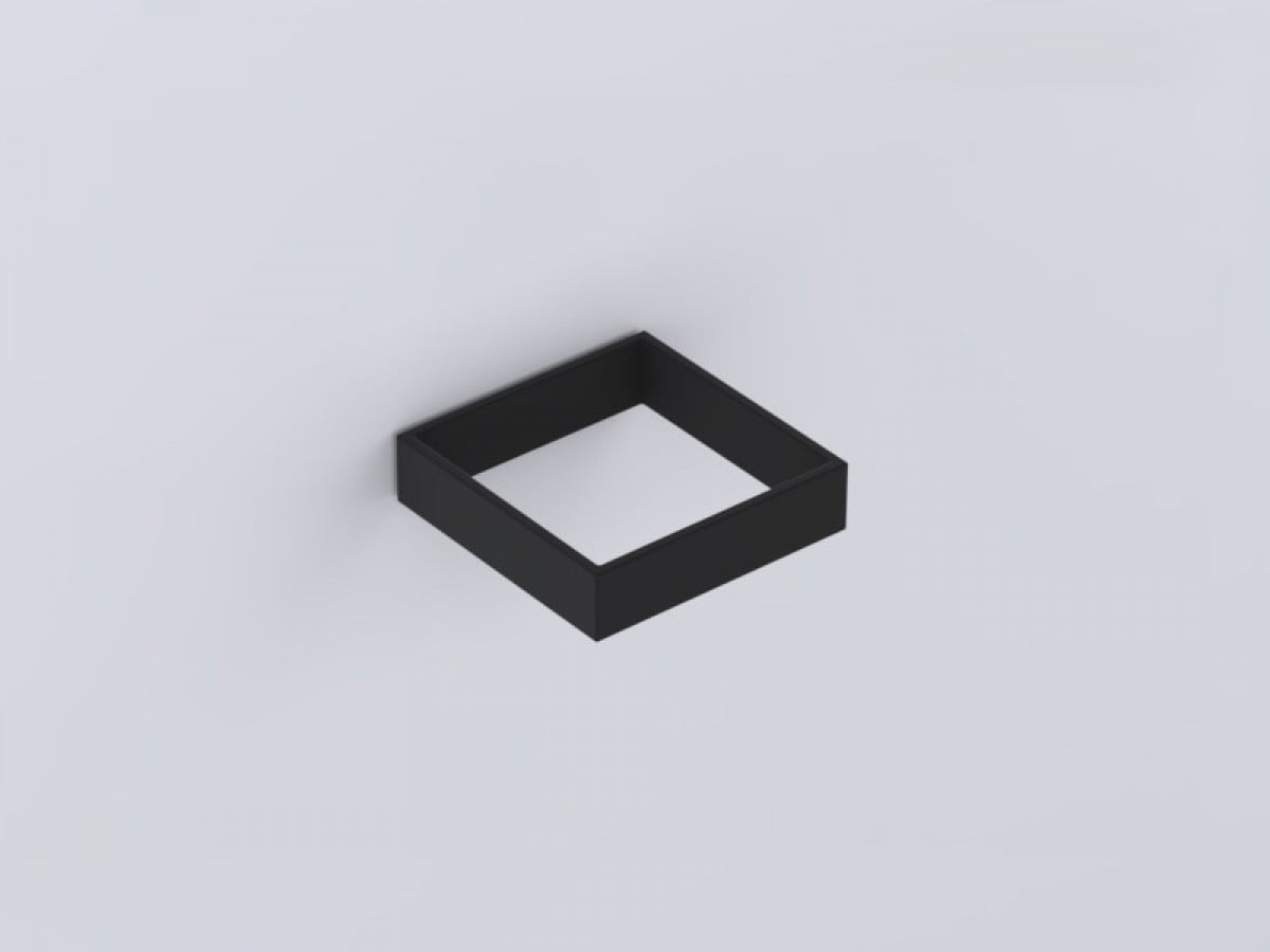 CIELO ACB12NM UCHWYT/ RAMKA NA&nbsp;AKCESORIA ŁAZIENKOWE 12X12XH3, CZARNY MAT