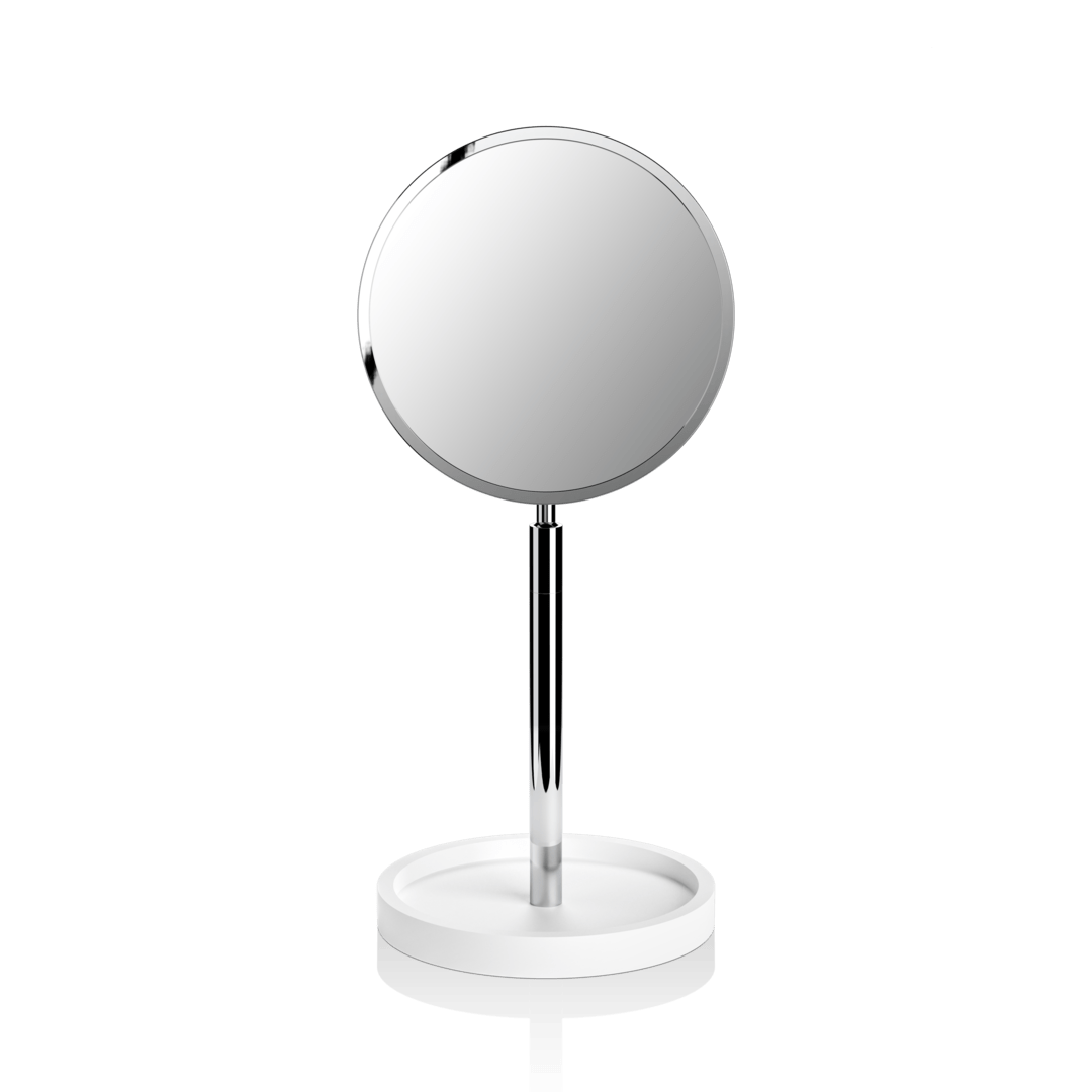 DECOR WALTHER STONE KSA LUSTERKO KOSMETYCZNE 4X/1X, BIAŁY/CHROM