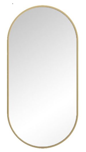 EMPORIA VIRGO-500-1000-GD-LED VIRGO LUSTRO OWAL 50X100 CM, RAMA ZŁOTA, LED BARWA NEUTRALNA 4000-4500K