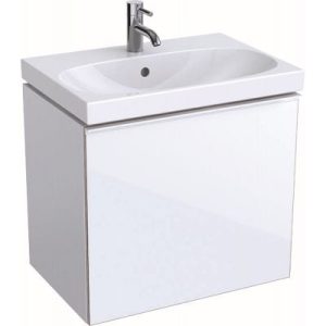 GEBERIT 500614012 ACANTO SZAFKA PODUMYWALKOWA 60X40X53H CM, KORPUS: LAKIER BIAŁY POŁYSK, FRONT BIAŁE SZKŁO BŁYSZCZĄCE
