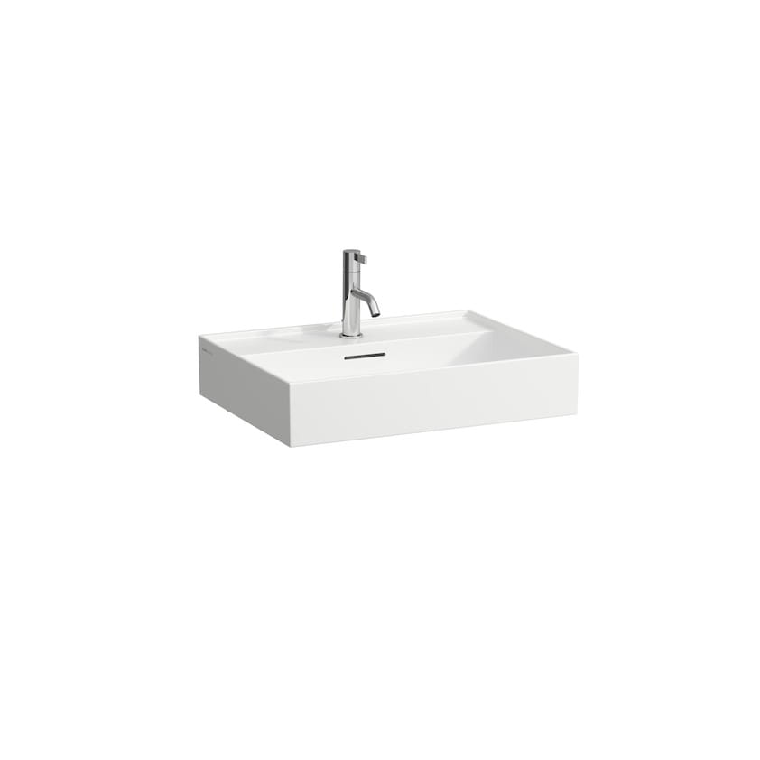 LAUFEN KARTELL H8163330001041 UMYWALKA 60X46 , Z&nbsp;OTWOREM NA&nbsp;BATERIĘ , BIAŁY