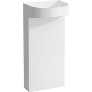 LAUFEN SONAR H8113410001121 MONOLITYCZNA UMYWALKA PRZYŚCIENNA 410X380X900 MM, SAPHIRKERAMIK BEZ OTWORU NA BATERIĘ, BEZ OTWORU PRZELEWOWEGO, BIAŁA