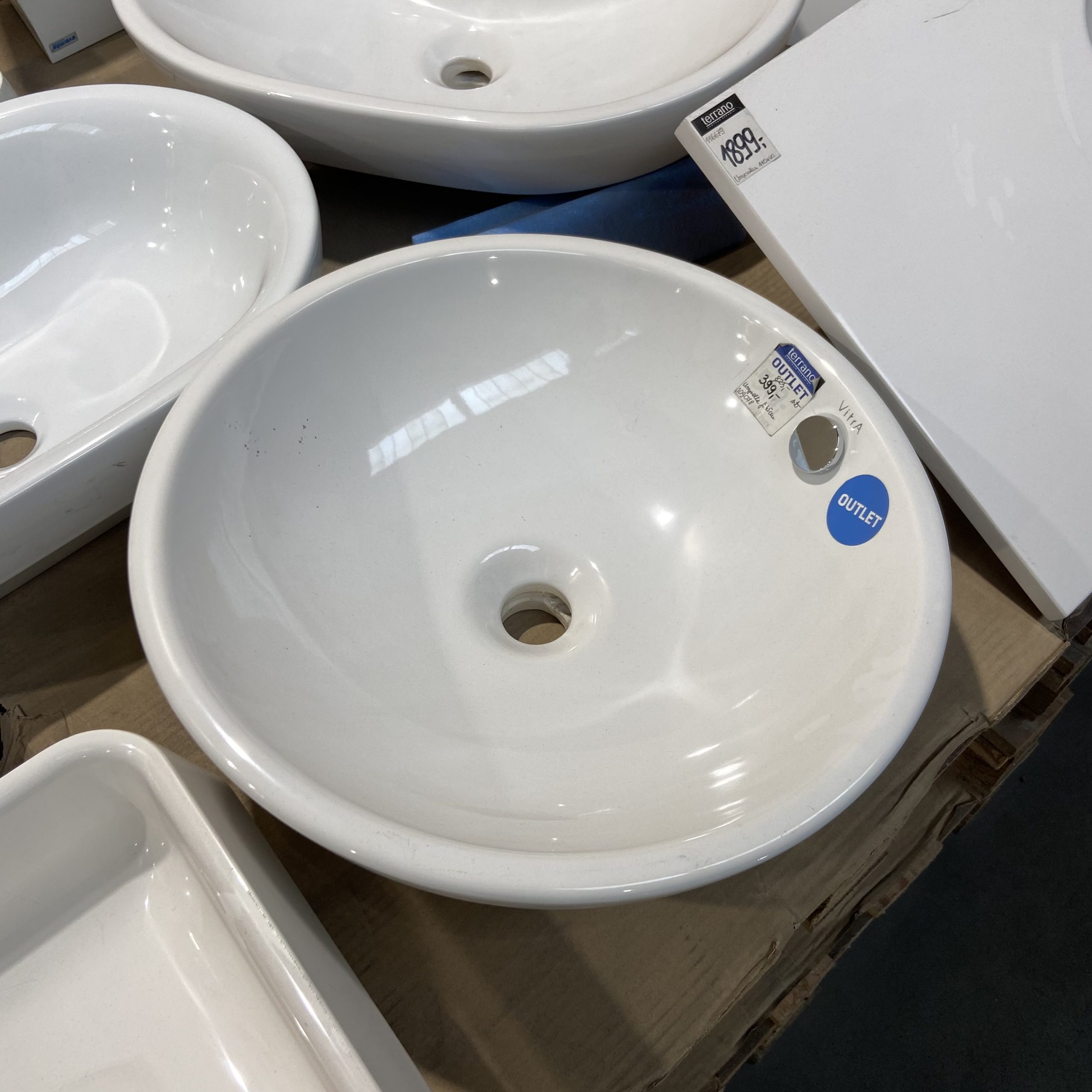 OUTLET: VITRA 5940B003-0012 METROPOLE, UMYWALKA STAWIANA NA&nbsp;BLACIE, FI=45 CM