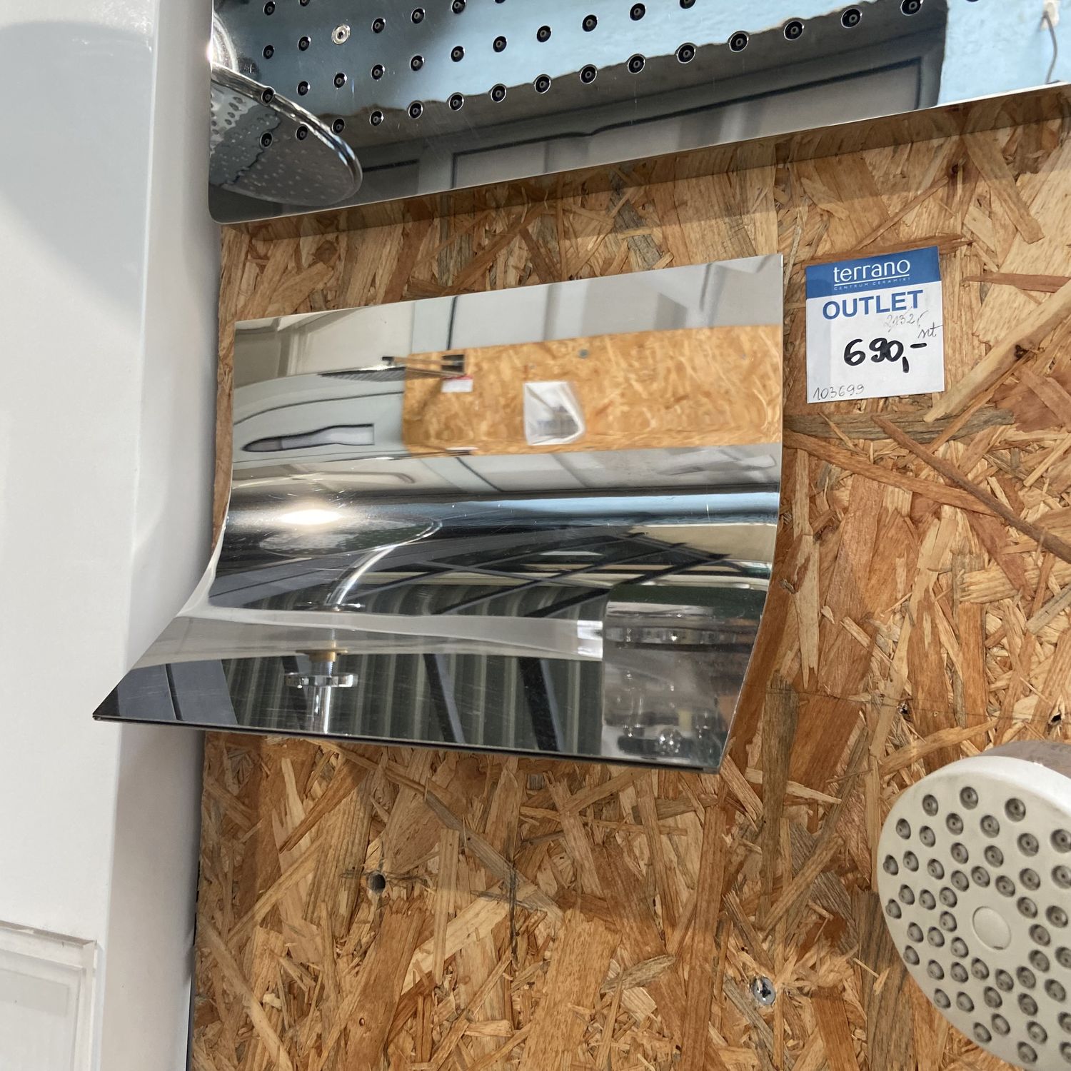 OUTLET: ZUCCHETTI Z93768 SHOWER PLUS, WYLEWKA NAŚCIENNA, CHROM