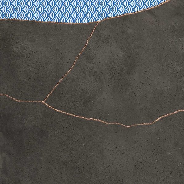 FIORANESE KINTSUGI JAPAN HIBI DARKNESS KTJ600R PŁYTKA GRESOWA 60,4X60,4