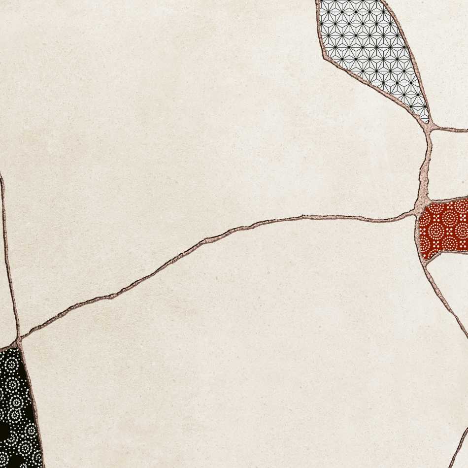 FIORANESE KINTSUGI JAPAN HIBI MOONLIGHT KTJ601R PŁYTKA GRESOWA 60,4X60,4