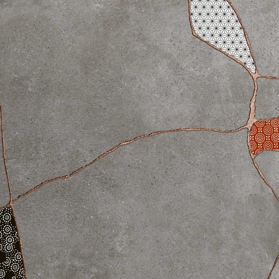 FIORANESE KINTSUGI JAPAN HIBI STORM KTJ607R PŁYTKA GRESOWA 60,4X60,4