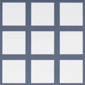 QUINTESSENZA OLTRE9 BLU/BIANCO OTR110M PŁYTKA GRESOWA 18,6X18,6