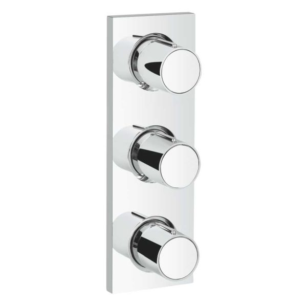 OUTLET: GROHE GROTHERM F&nbsp;27625000 POTRÓJNY ZAWÓR ODCINAJĄCY , CHROM