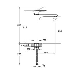 VITRA ROOT ROUND A4270723EXP BATERIA UMYWALKOWA WYSOKA , ZŁOTY
