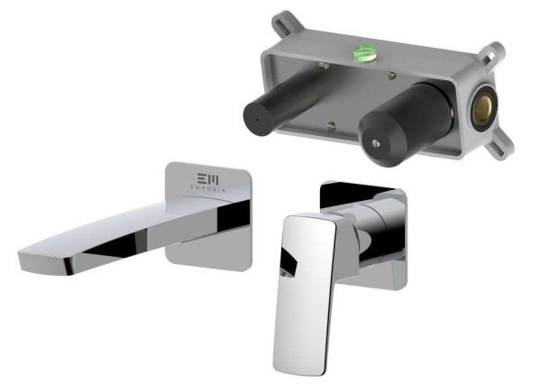 OUTLET: EMPORIA TEO 02012CHR BATERIA UMYWALKOWA PODTYNKOWA Z&nbsp;BOXEM CHROM