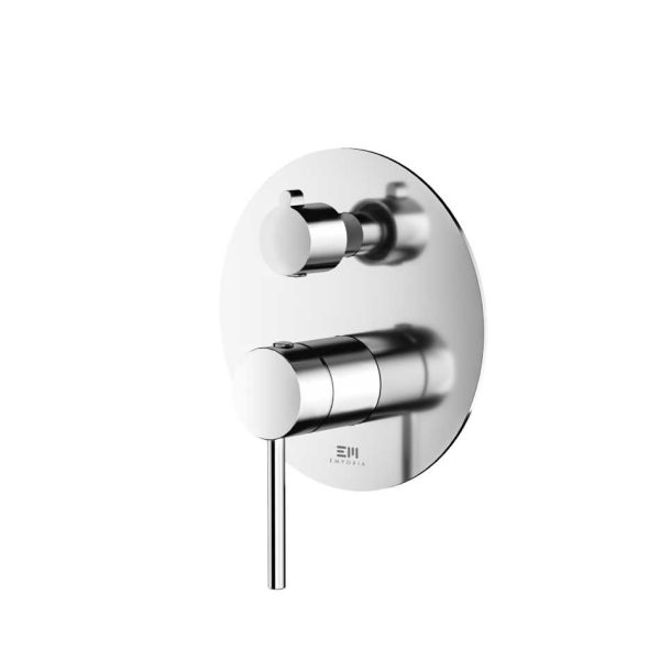 EMPORIA FLY 03042CHR BATERIA WANNOWO-PRYSZNICOWA PODTYNKOWA , Z&nbsp;BOXEM 2-WYJŚCIOWYM , CHROM