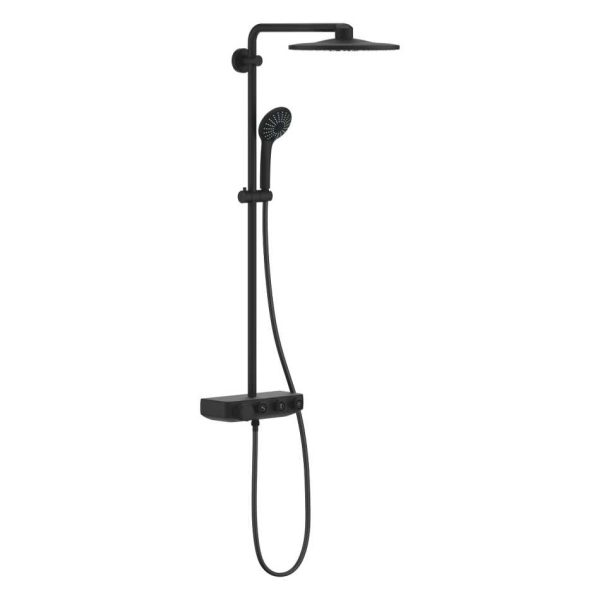 GROHE EUPHORIA SYSTEM 310 22120KF0 ZESTAW NATRYSKOWY Z&nbsp;BATERIĄ TERMOSTATYCZNĄ , DESZCZOWNICA 31CM , PHANTOM BLACK
