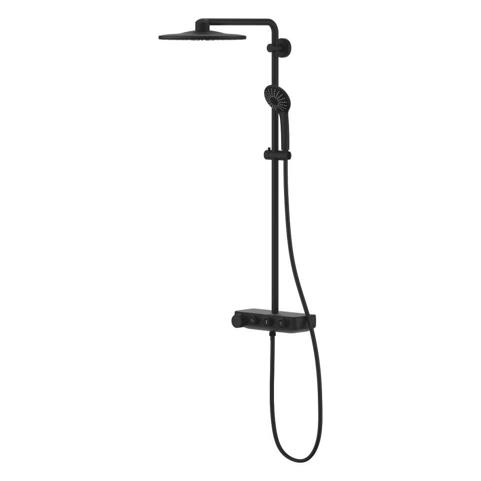 GROHE EUPHORIA SYSTEM 310 22120KF0 ZESTAW NATRYSKOWY Z&nbsp;BATERIĄ TERMOSTATYCZNĄ , DESZCZOWNICA 31CM , PHANTOM BLACK