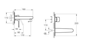 VITRA ROOT ROUND A4272123EXP BATERIA UMYWALKOWA PODTYNKOWA ELEMENT ZEWNĘTRZNY , ZŁOTYz?oty