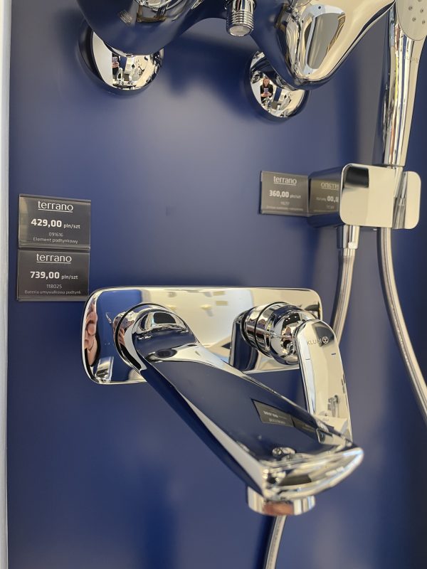 OUTLET: KLUDI 522460575 BALANCE BATERIA UMYWALKOWA ŚCIENNA, CHROM