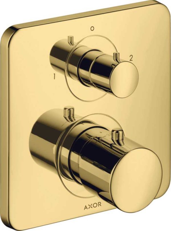 AXOR CITTERIO M 34725990 BATERIA TERMOSTATYCZNA , PODTYNKOWA , ZŁOTY OPTYCZNY POLEROWANY