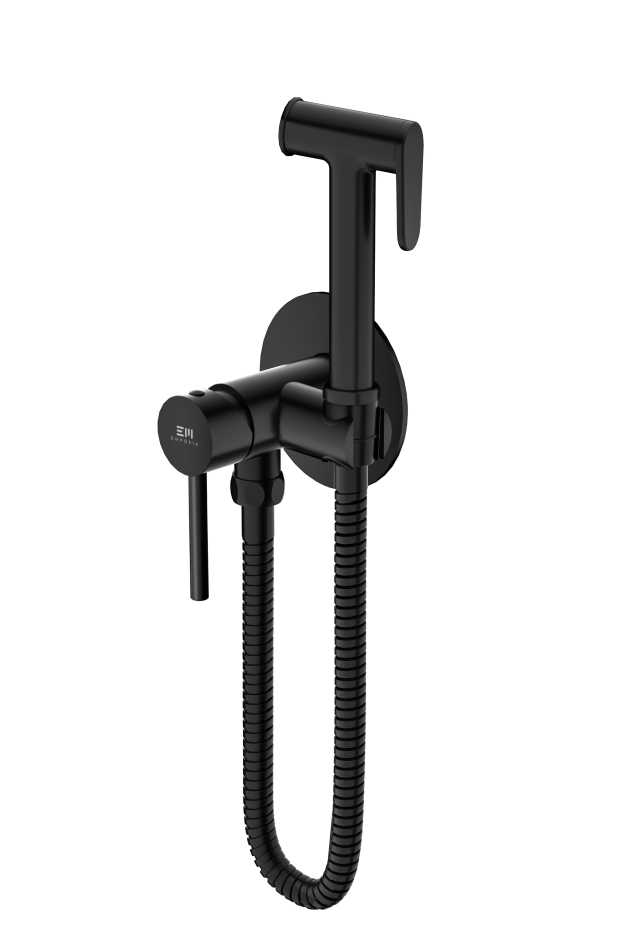 EMPORIA FLY 03021BM ZESTAW BIDETTA ŚCIENNA , CZARNY MAT