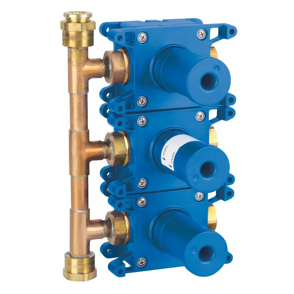 GROHE RAPIDO C&nbsp;35031000 ELEMENT PODTYNKOWY DO&nbsp;POTRÓJNEGO ZAWORU ODCINAJĄCEGO