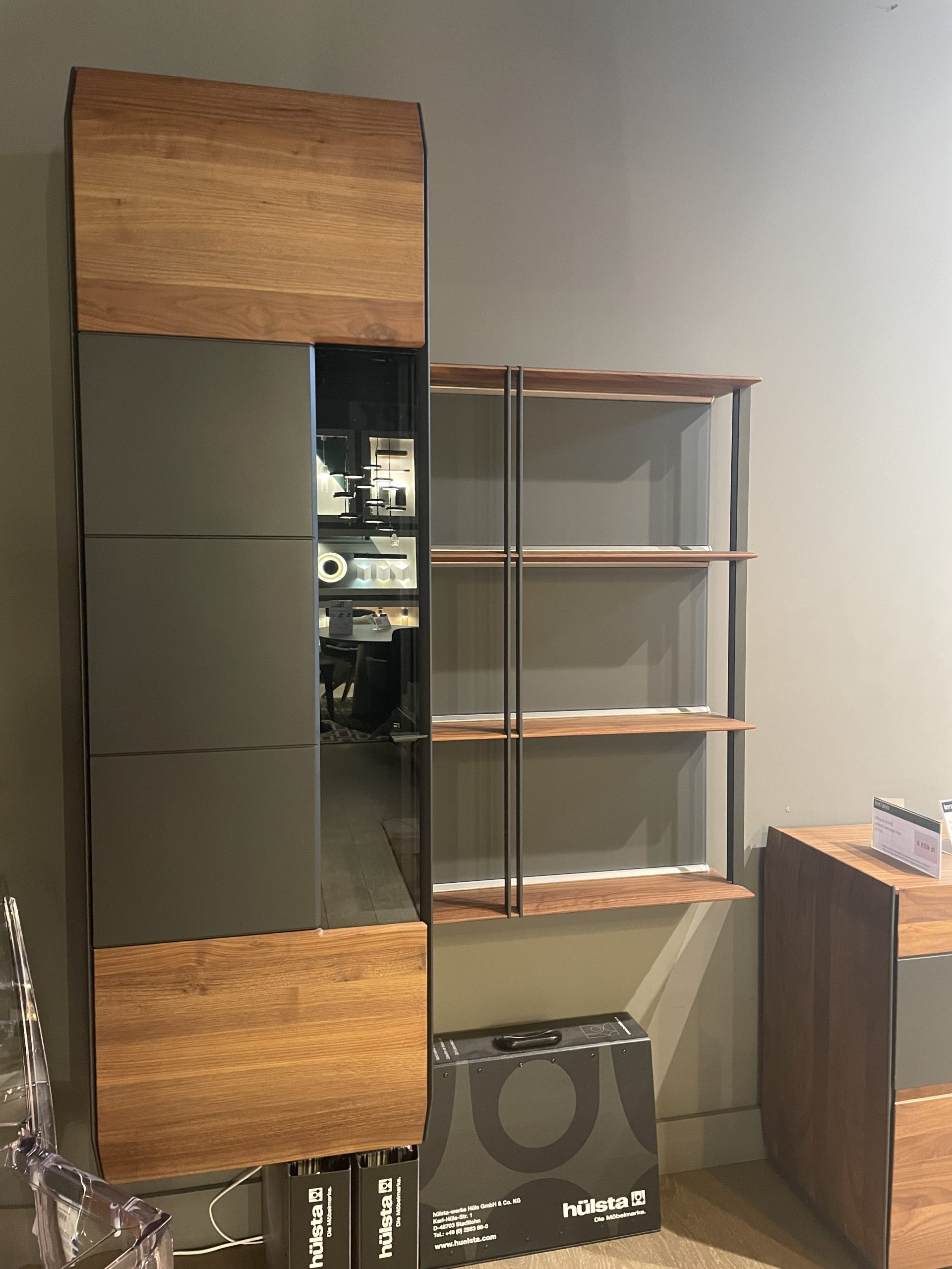 OUTLET: HULSTA WITRYNA AUNIS ORZECH+ANTRACYT MAT