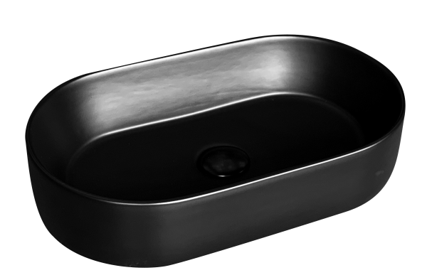 EMPORIA ROSIE 8588A-MB UMYWALKA CERAMICZNA NABLATOWA 530X370X135 MM KOLOR: MAT BLACK