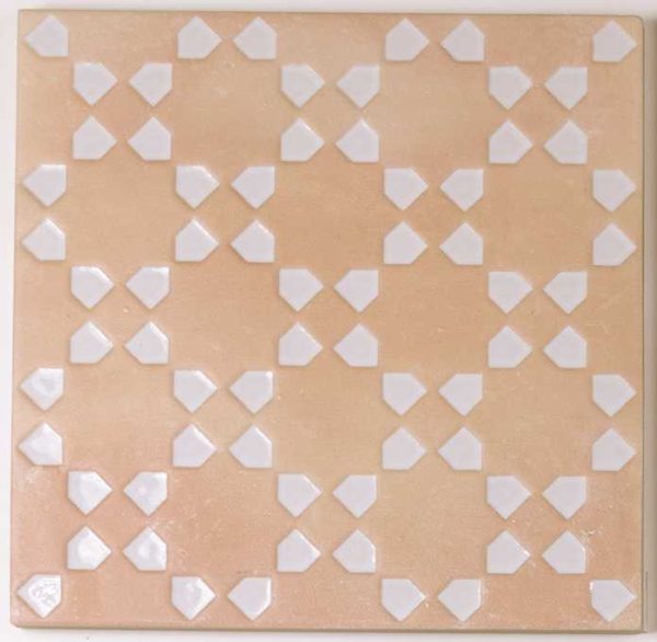 WOW BEJMAT DECOR BISCUIT WHITE 125062 PŁYTKA CERAMICZNA 15X15