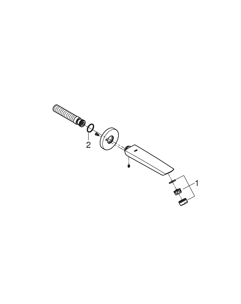 GROHE EUROSMART 13448003 WYLEWKA WANNOWA , CHROM