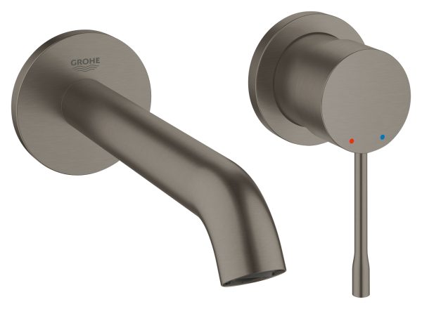 GROHE ESSENCE QUICK FIX 19408AL1 2-OTWOROWA BATERIA UMYWALKOWA DO&nbsp;MONTAŻU PODTYNKOWEGO, ROZMIAR M, BRUSHED HARD GRAPHITE