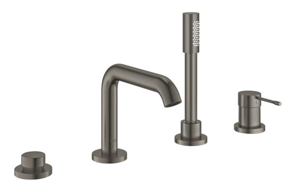 GROHE ESSENCE QUICK FIX 19578AL1 4-OTWOROWA BATERIA WANNOWA, BRUSHED HARD GRAPHITE