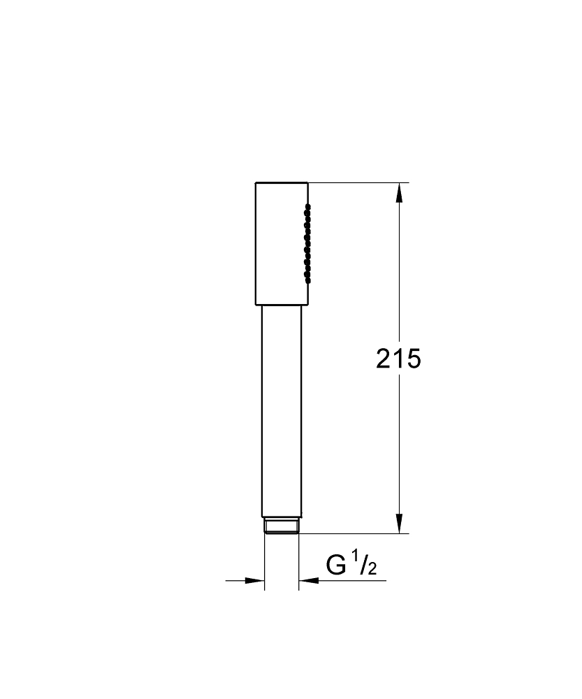 GROHE SENA STICK 26465DL0 JEDNOSTRUMIENIOWY PRYSZNIC RĘCZNY, BRUSHED WARM SUNSET