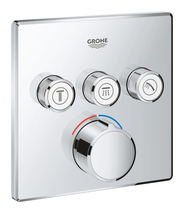GROHE SMARTCONTROL 29149000 BATERIA PODTYNKOWA DO&nbsp;OBSŁUGI 3 WYJŚĆ WODY, CHROM
