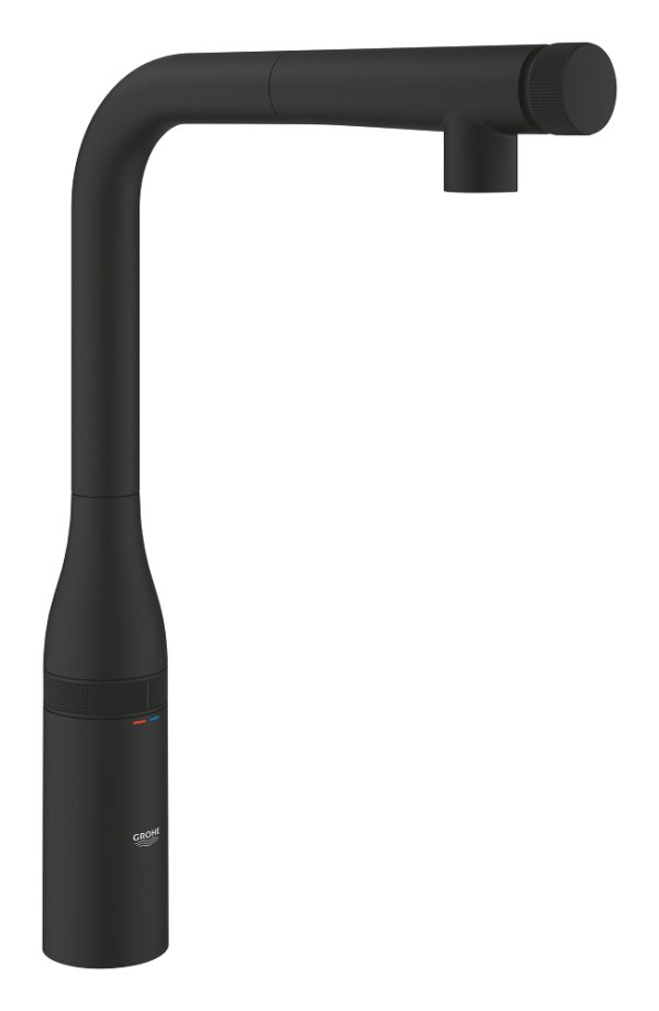 GROHE ESSENCE SMARTCONTROL 31928KF0 BATERIA ZLEWOZMYWAKOWA Z&nbsp;WYCIĄGANĄ WYLEWKĄ , PHANTOM BLACK