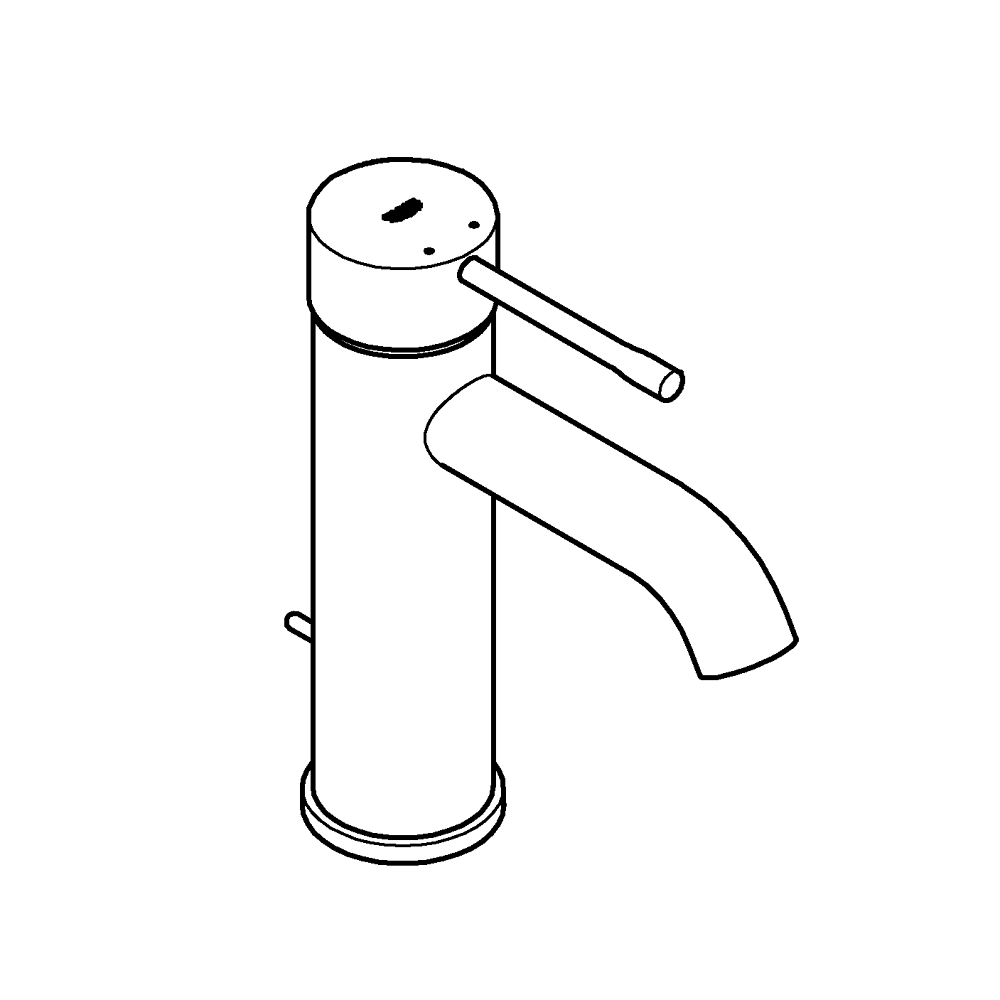 GROHE ESSENCE 23589DA1 JEDNOUCHWYTOWA BATERIA UMYWALKOWA, ROZMIAR S, WARM SUNSET