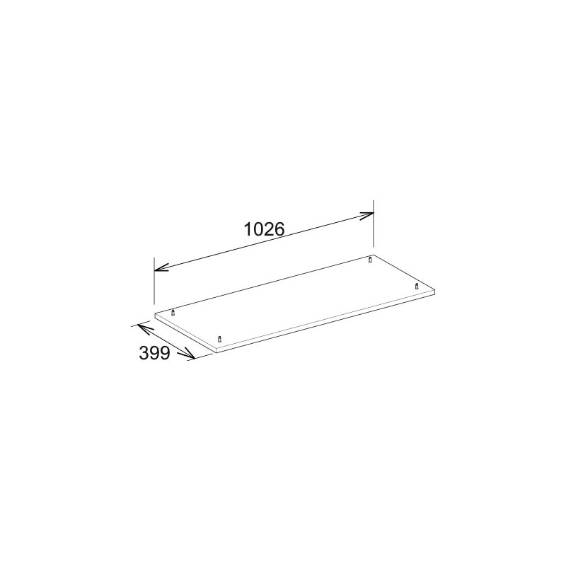 KEUCO 31759390001 EDITION 400 PAKIET COKOŁOWY 1026x25x399 MM KOLOR ANTRACYT