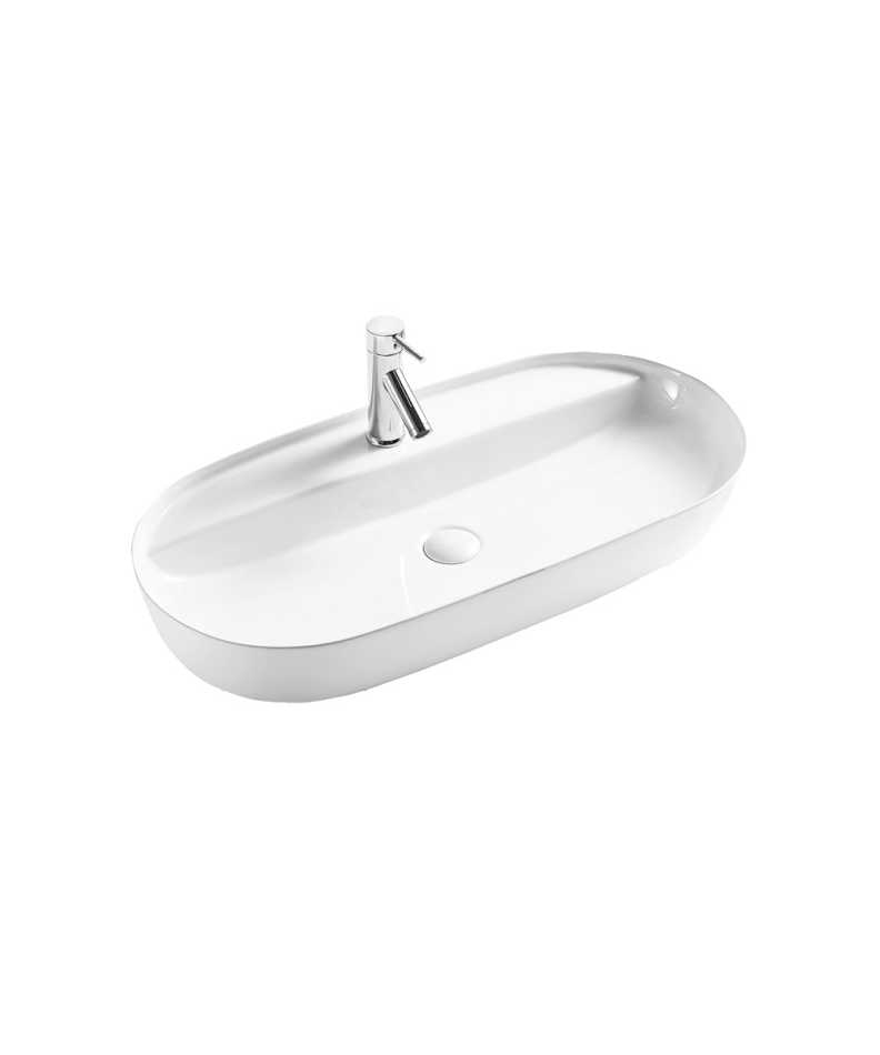 EMPORIA MILI 03 LT-2203-P UMYWALKA NABLATOWA Z&nbsp;PÓŁKĄ NA&nbsp;BATERIĘ 81,5X41X13,5 , BIAŁY